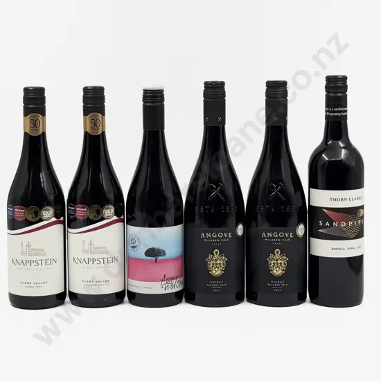 Six Australian Assorted Shiraz
