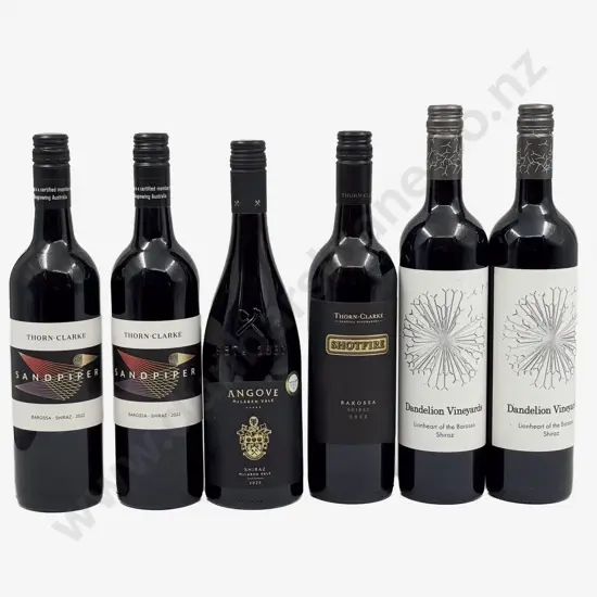 Six Australian Assorted Shiraz