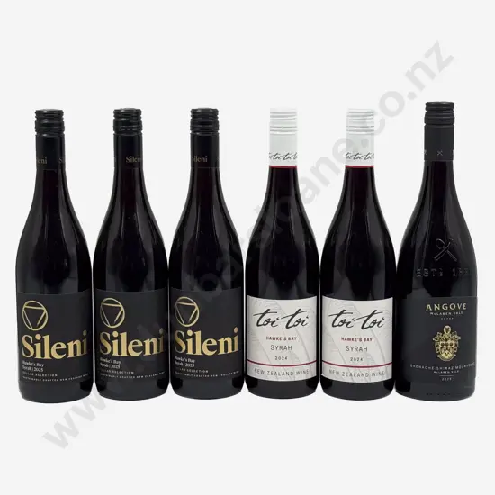 Five NZ Assorted Shiraz & One Australian Shiraz