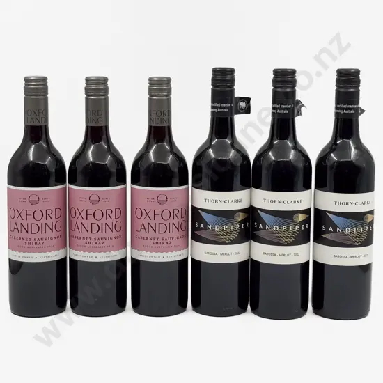 Three Australian Blended Reds & Three Australian Merlots
