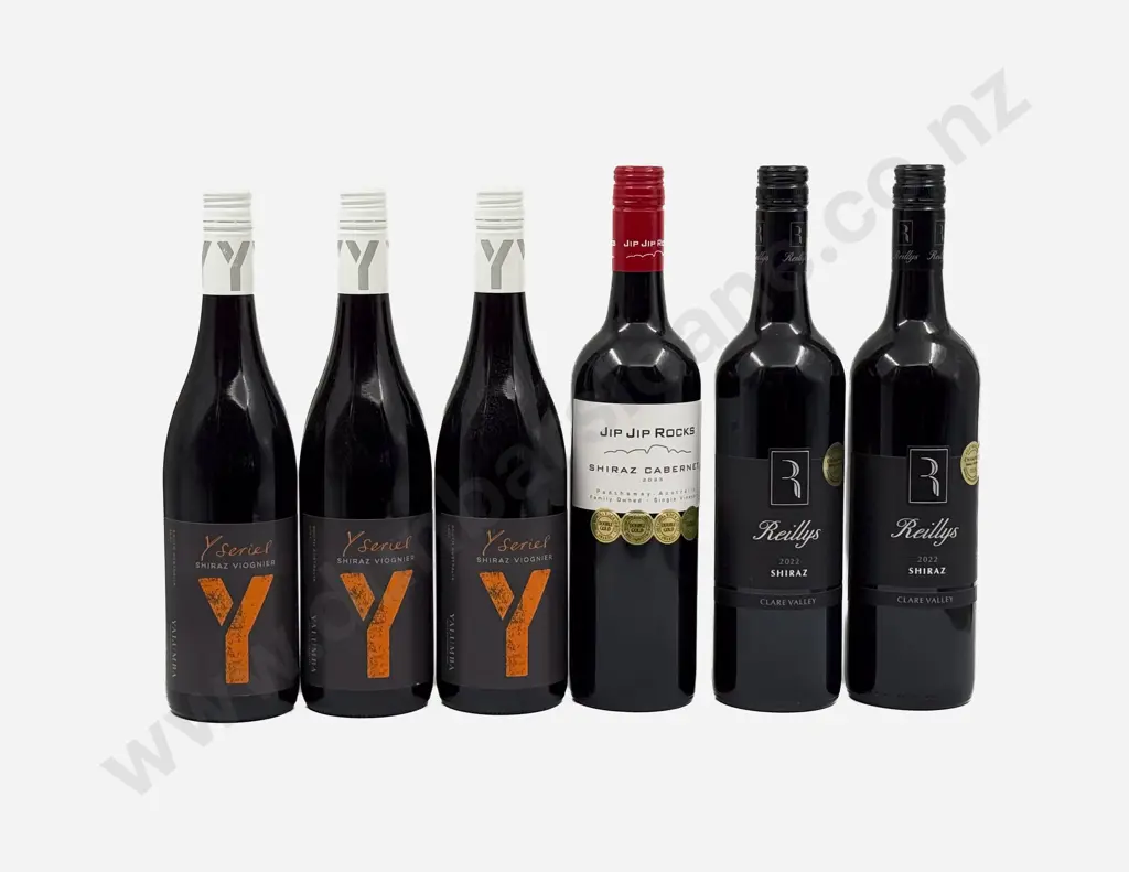 Six Australian Assorted Shiraz Blends Image 1++