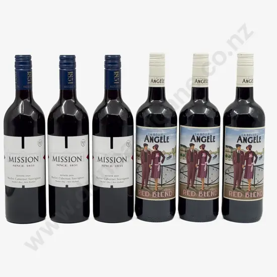 Three NZ Merlot Blends & Three French Red Blends