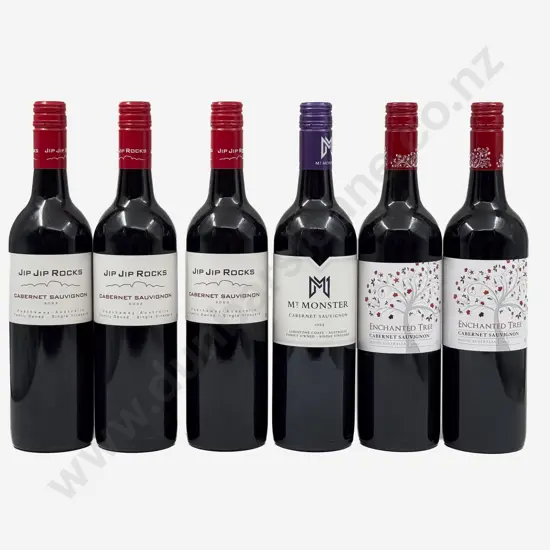 Six Australian Assorted Cabernet Sauvignon