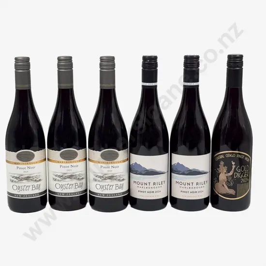 Six NZ Assorted Pinot Noir