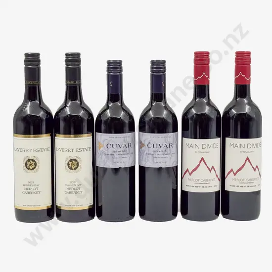Six NZ Merlot Blends