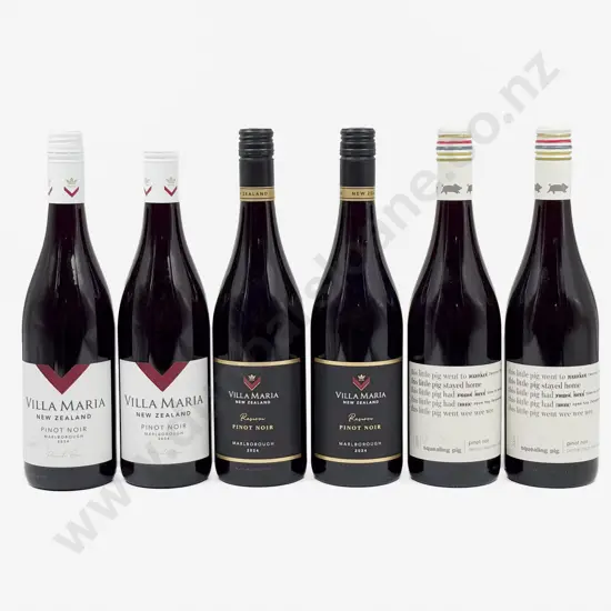 Six NZ Assorted Pinot Noir