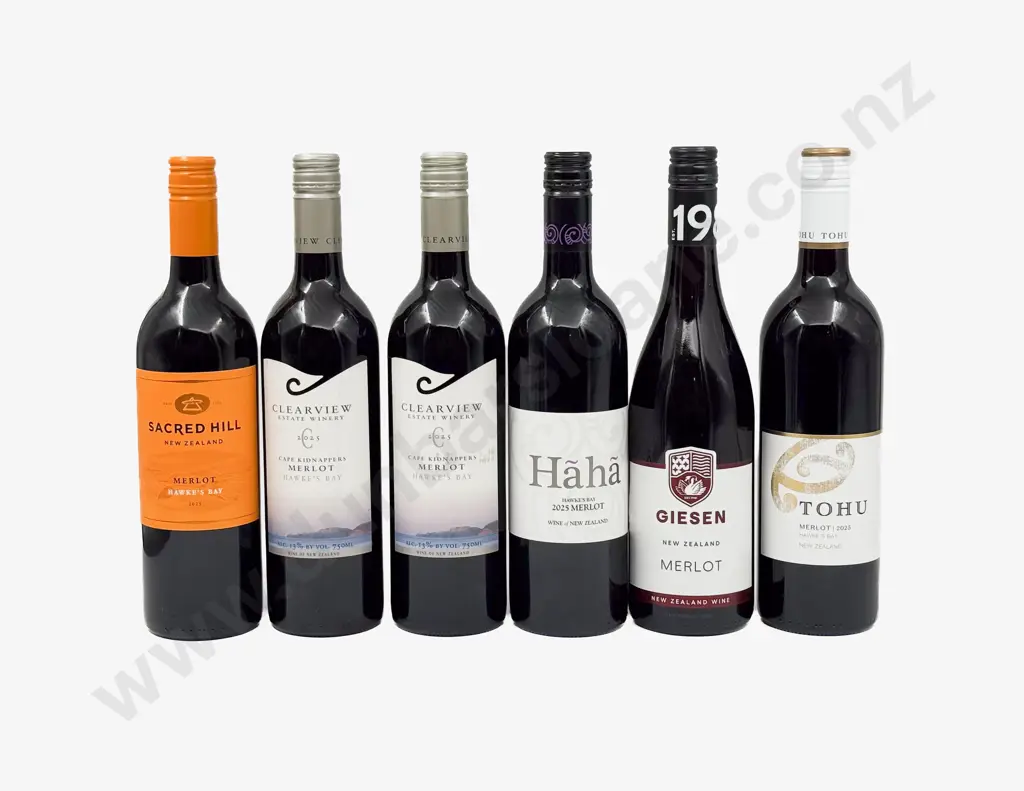 Six NZ Assorted Merlot Image 1++
