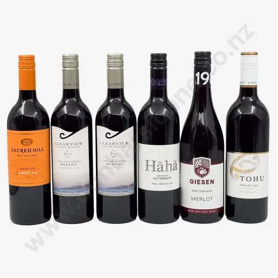 Six NZ Assorted Merlot