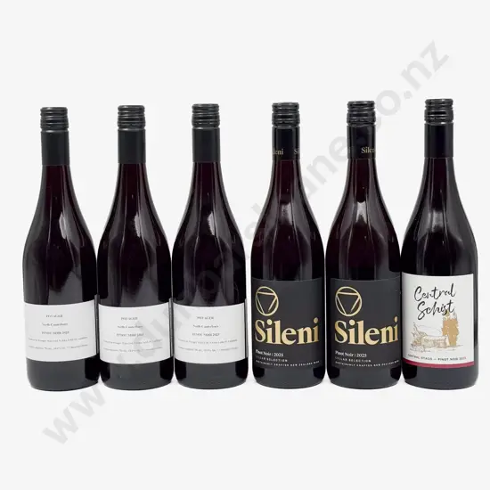 Six NZ Assorted Pinot Noir