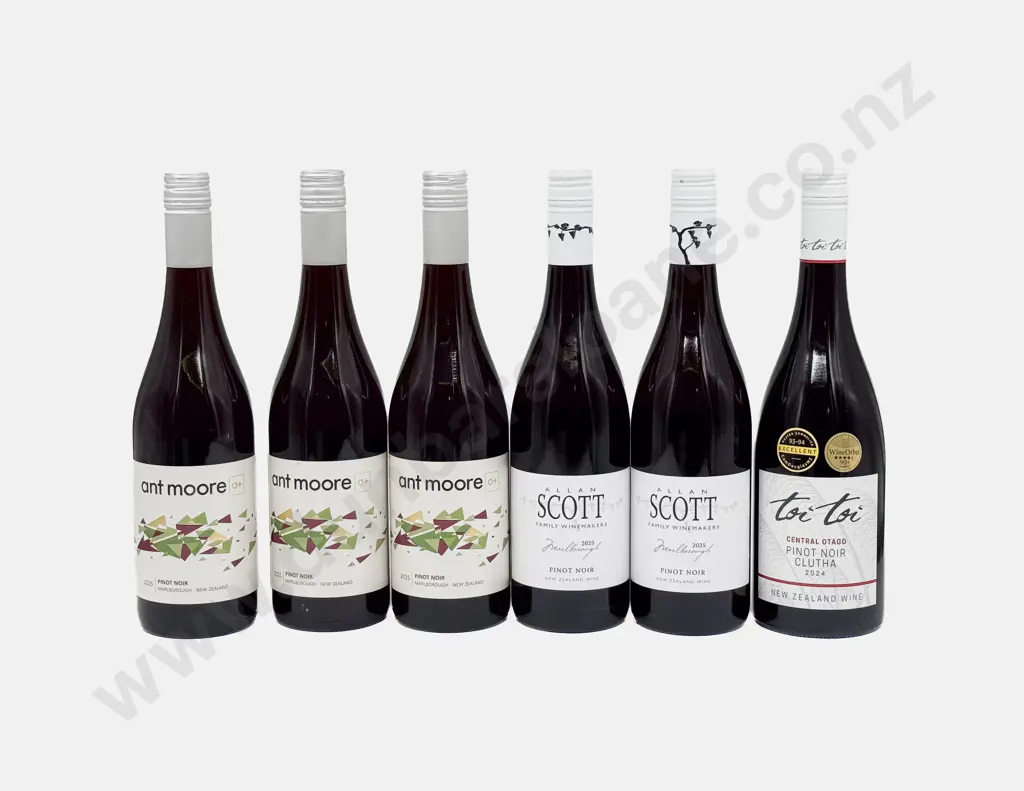 Six NZ Assorted Pinot Noir Image 1++