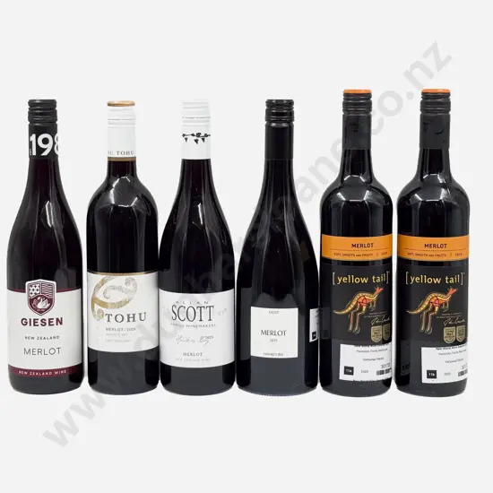 Four NZ Assorted Merlot & Two Australian Merlot