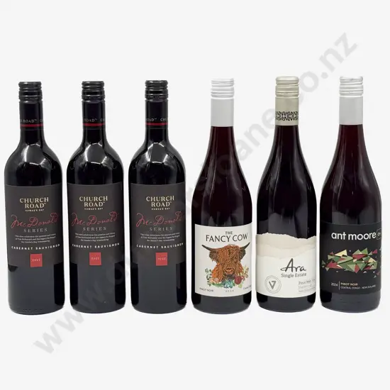 Three NZ Cabernet Sauvignon & Three NZ Pinot Noir
