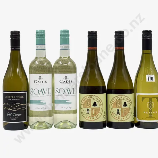 Six Assorted White Wines