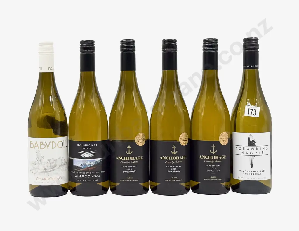 Six NZ Assorted Chardonnay Image 1++