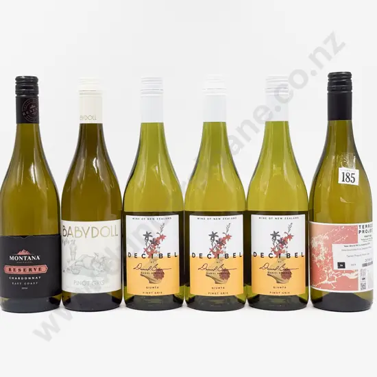 Five NZ Assorted Pinot Gris & One NZ Chardonnay