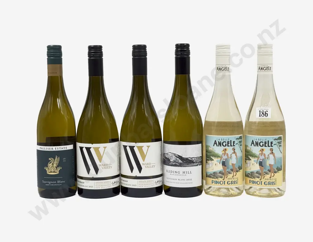Four NZ Assorted Sauvignon Blanc & Two French Pinot Gris Image 1++