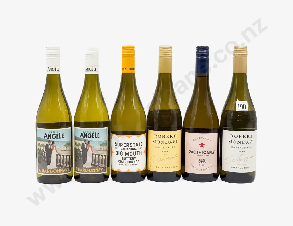 Six Assorted International Chardonnay Image 1++
