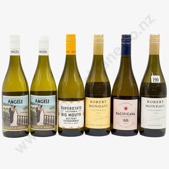 Six Assorted International Chardonnay