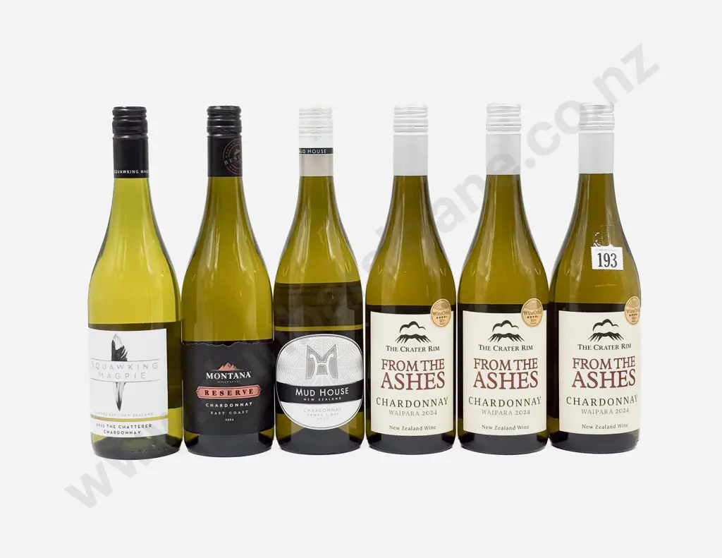 Six NZ Assorted Chardonnay Image 1++