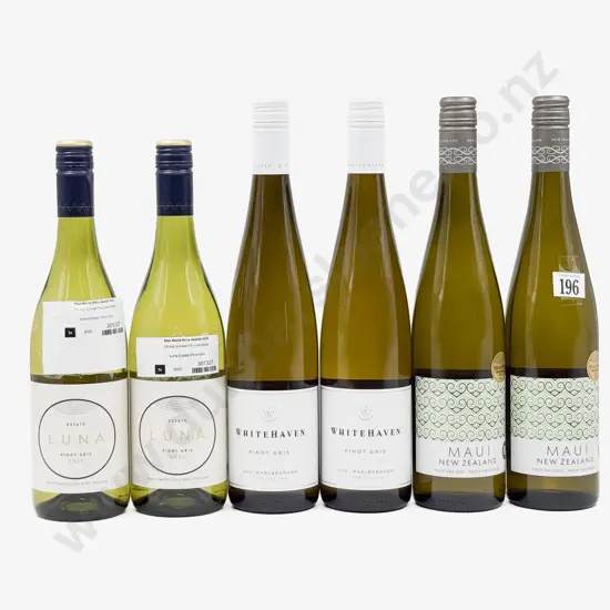 Six NZ Assorted Pinot Gris