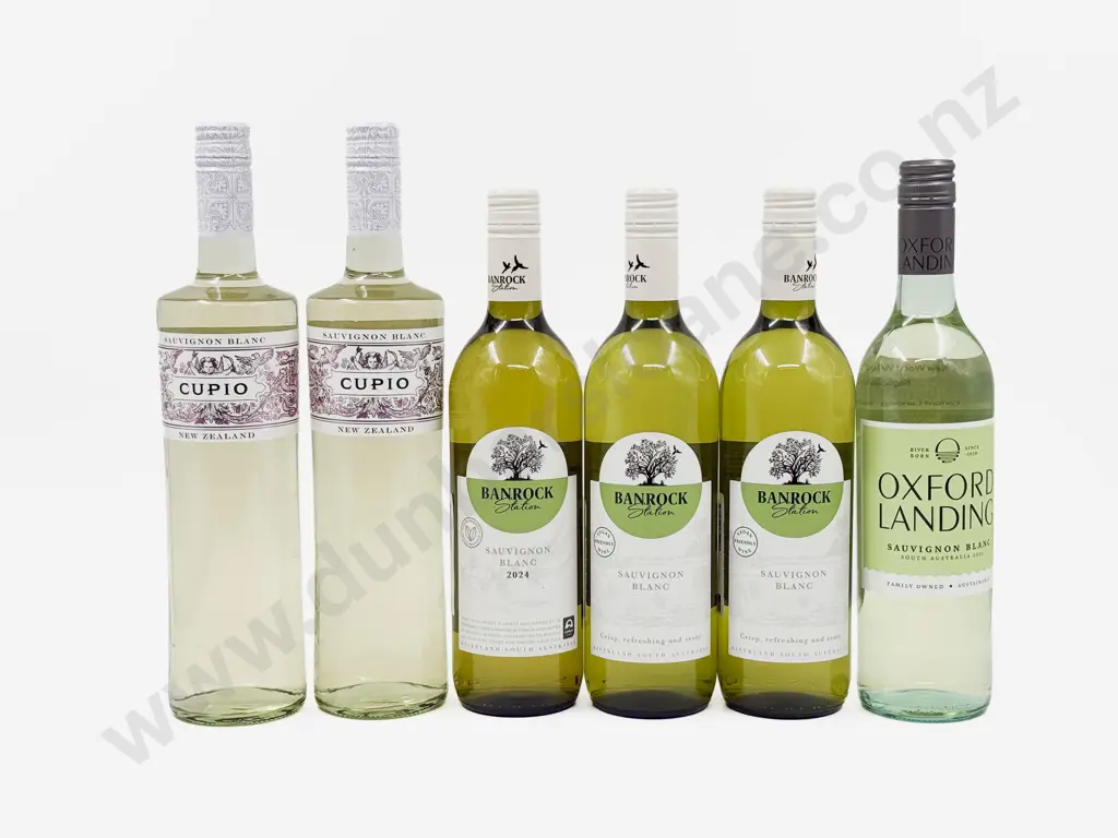 Five NZ Assorted Sauvignon Blanc & One Australian Sauvignon Blanc Image 1++