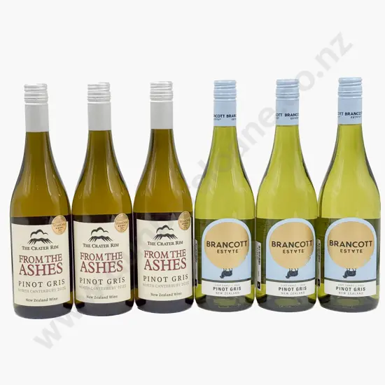 Six NZ Assorted Pinot Gris