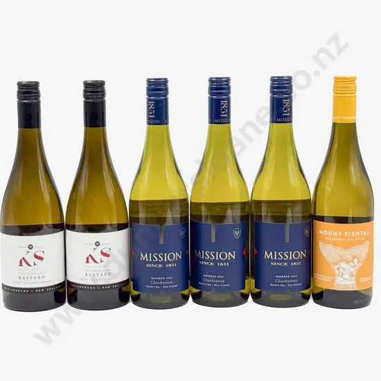 Six NZ Assorted Chardonnay