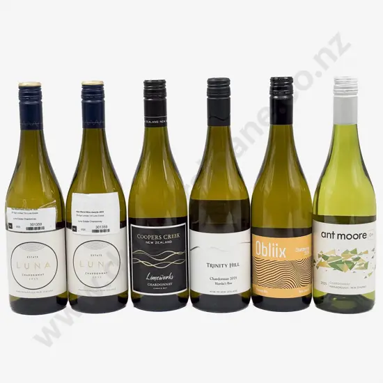 Six NZ Assorted Chardonnay