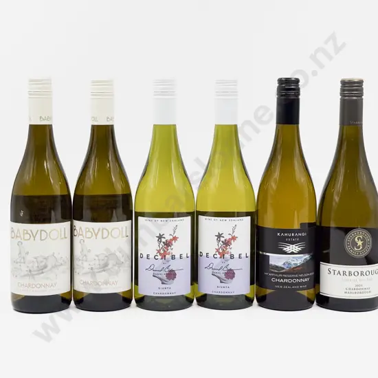 Six NZ Assorted Chardonnay