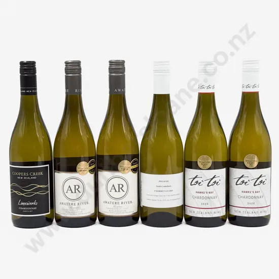 Six NZ Assorted Chardonnay