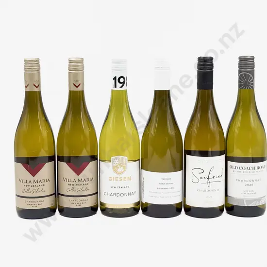Six NZ Assorted Chardonnay