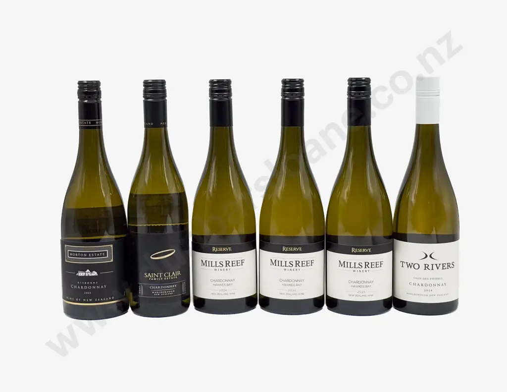 Six NZ Assorted Chardonnay Image 1++