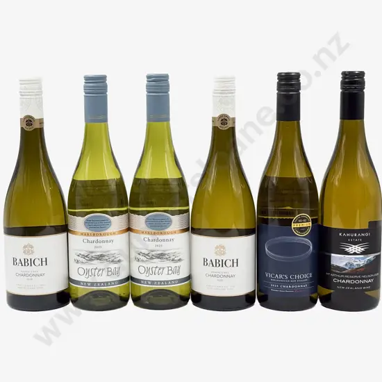 Six NZ Assorted Chardonnay