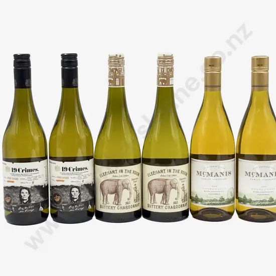 Six International Assorted Chardonnay