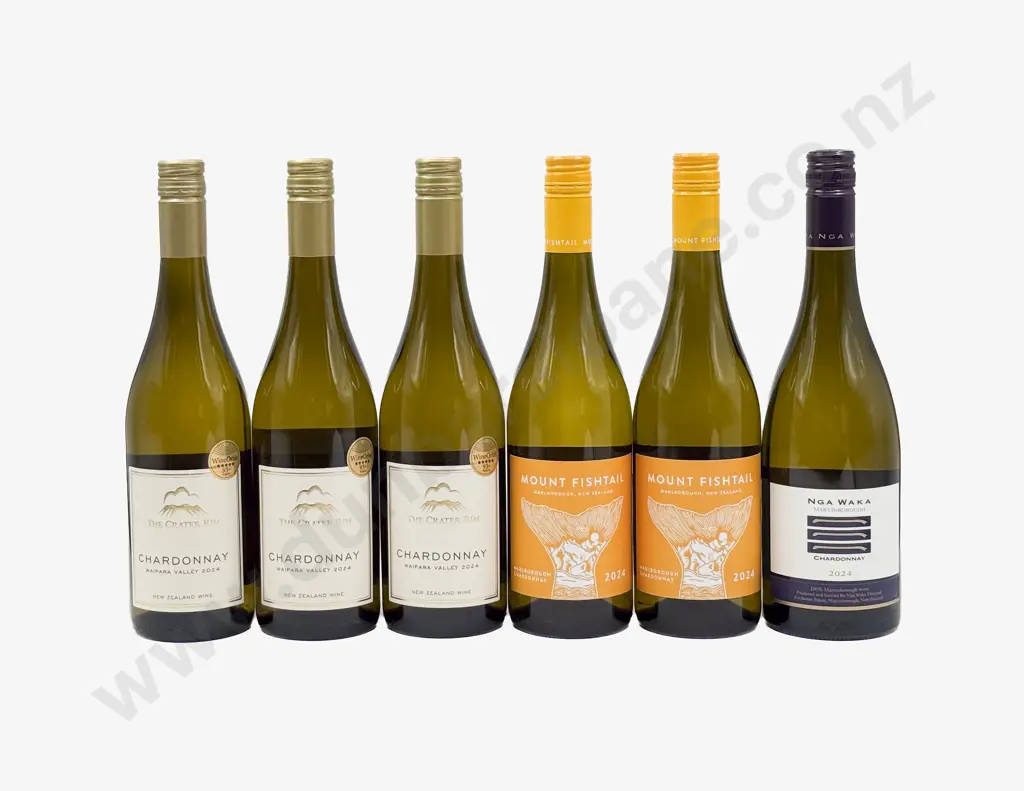 Six NZ Assorted Chardonnay Image 1++