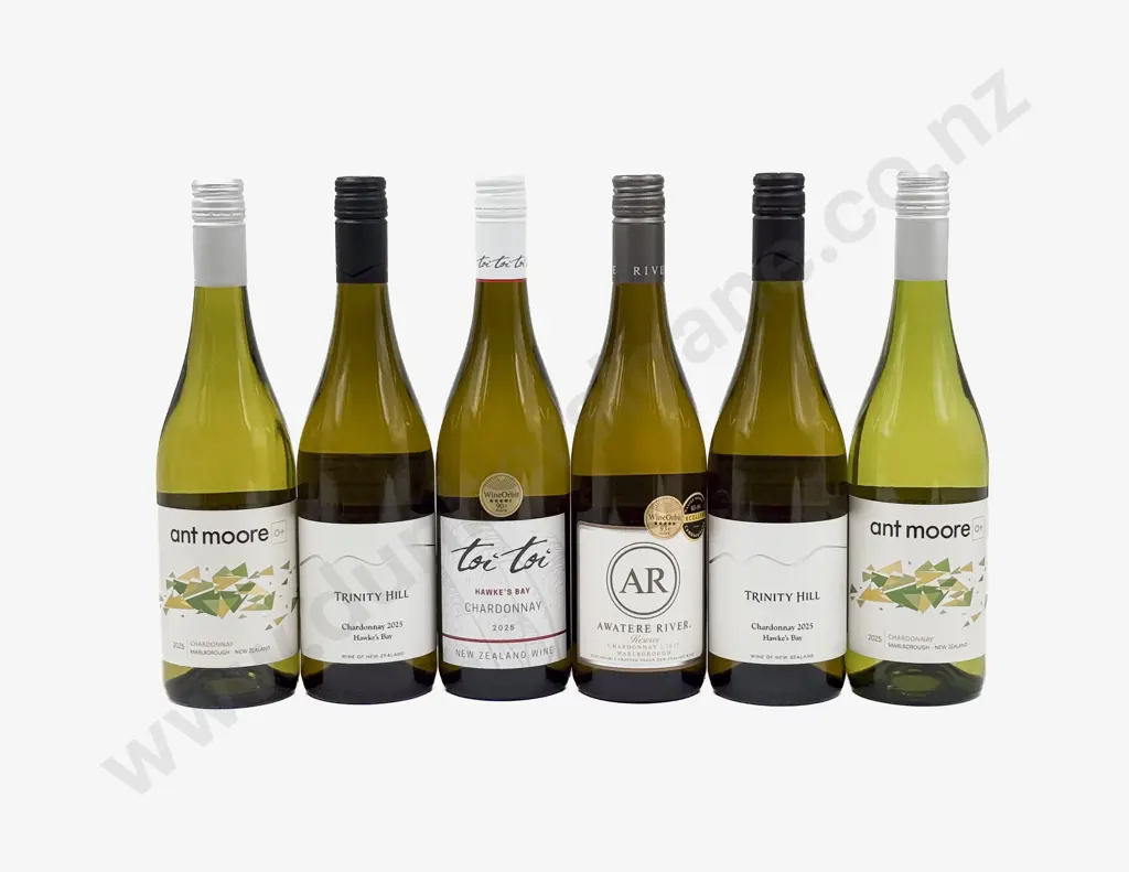 Six NZ Assorted Chardonnay Image 1++