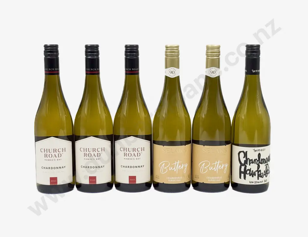 Six NZ Assorted Chardonnay Image 1++
