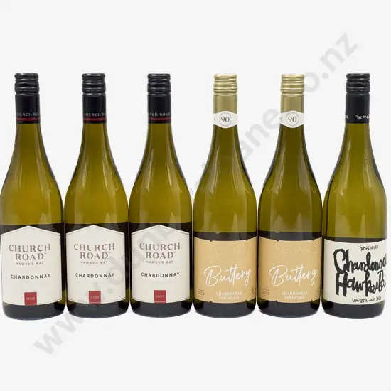 Six NZ Assorted Chardonnay