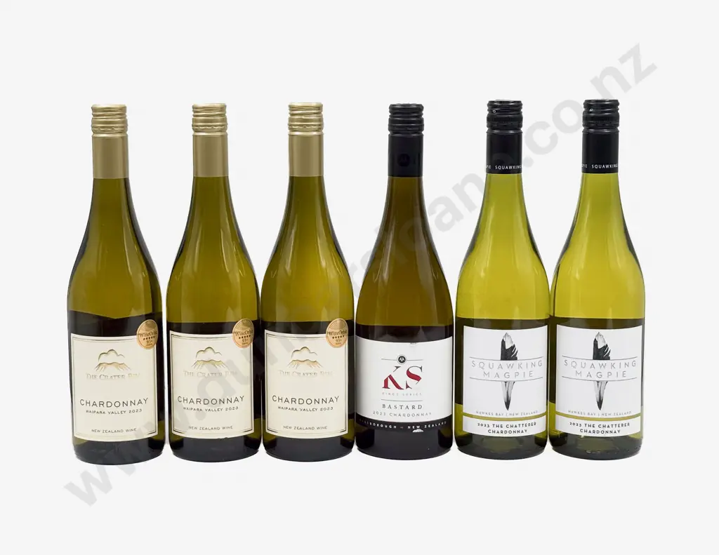Six NZ Assorted Chardonnay Image 1++