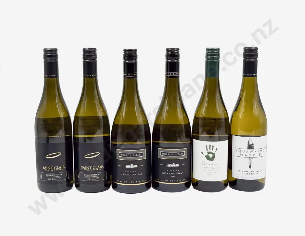 Six NZ Assorted Chardonnay Image 1++