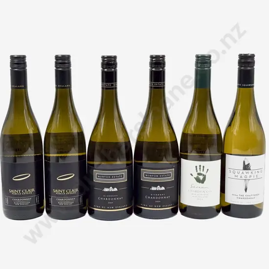 Six NZ Assorted Chardonnay