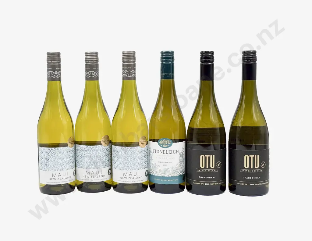 Six NZ Assorted Chardonnay Image 1++