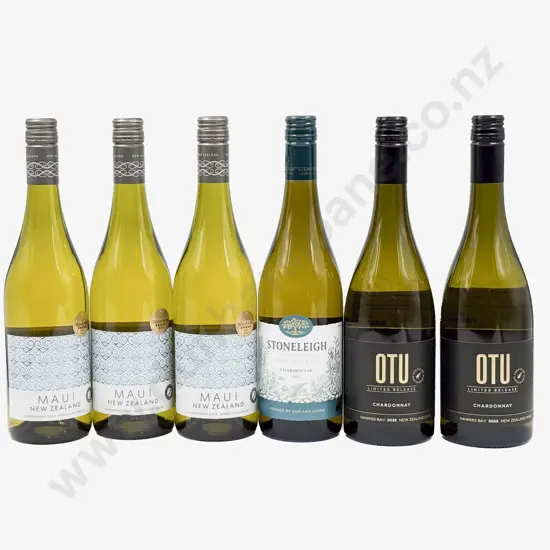 Six NZ Assorted Chardonnay