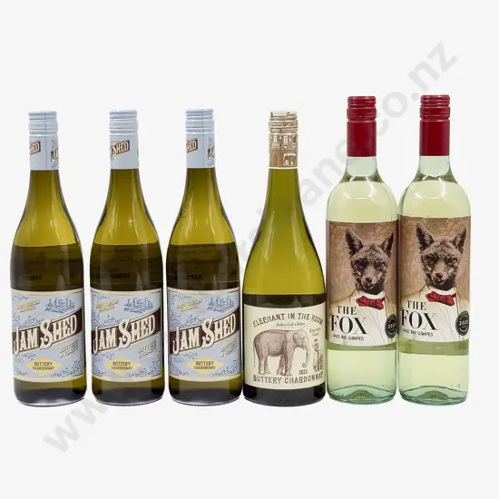 Six Australian Assorted Chardonnay