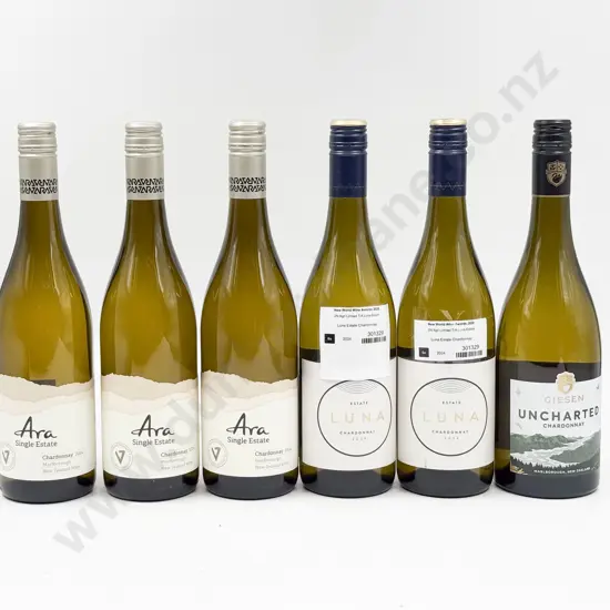 Six NZ Assorted Chardonnay