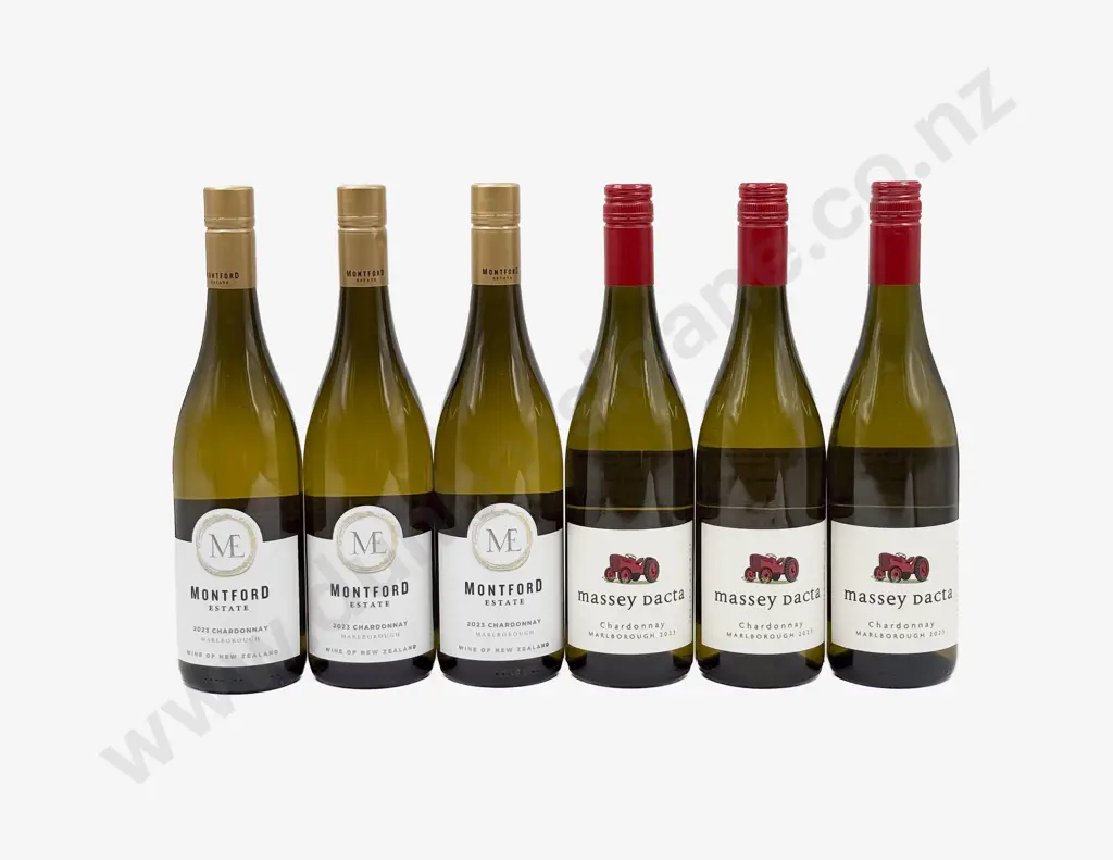 Six NZ Assorted Chardonnay Image 1++