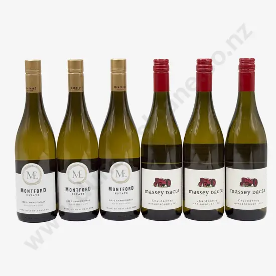 Six NZ Assorted Chardonnay