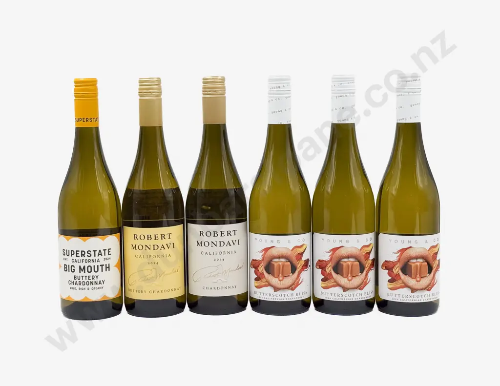 Six Californian Assorted Chardonnay Image 1++