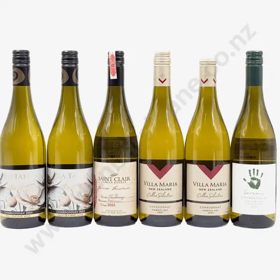 Six NZ Assorted Chardonnay
