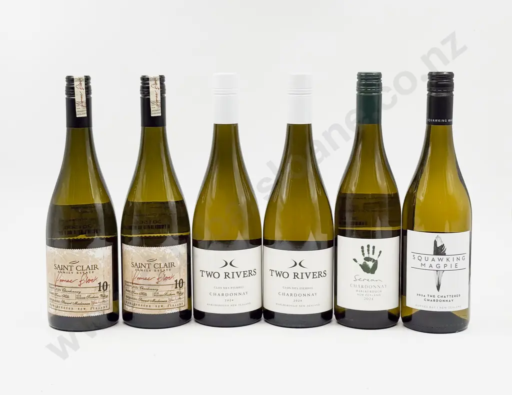Six NZ Assorted Chardonnay Image 1++